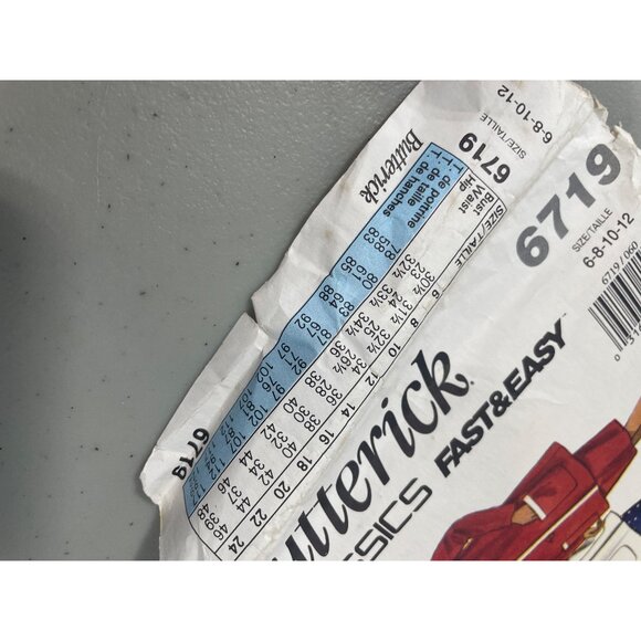 80s Butterick 6719 Sewing Pattern 6-12 Maternity Jacket Dress Top Skirt UNCUT - Picture 5 of 6